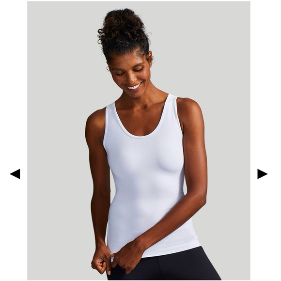 Tommie Copper Lower Back Support Tank Women White New - Picture 2 of 6